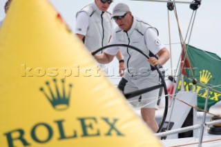 Porto Cervo, 23 09 2007  Rolex TP 52 Global Championship 2007  Fram XVI, H.M. King Harald V Of Norway