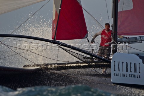 Muscat Oman  21022011  Extreme Sailing Series  Muscat  Day2  Artemis Racing