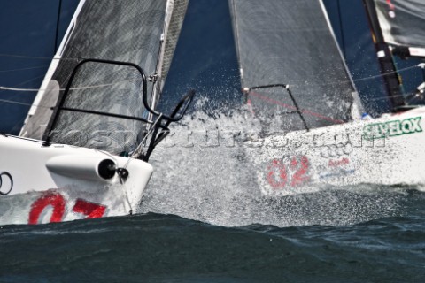 Malcesine 170409  Audi Melges 32 Sailing Series Malcesine 2009  TEAM BARBARIANS and FANTASTICA