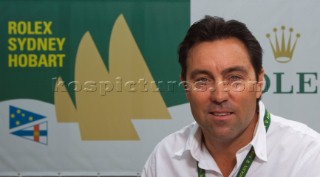 Mark Richards, skipper of WILD OATS XI, Sail No: 10001,