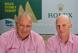 Ian Murray and Ian Fresh Burns, corew members on WILD OATS XI, Sail No: 10001,