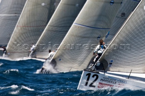 Marseille France 0207 June 2008  2008 AUDI MEDCUP  City of Marseille Trophy   Fleet Race Start