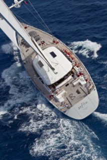 Virgin Gorda, 15/03/12  Loro Piana Caribbean Superyacht Regatta & Rendezvous 2012  Race Day 1:  ZEFIRA