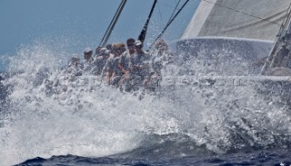 Virgin Gorda, 16/03/12  Loro Piana Caribbean Superyacht Regatta & Rendezvous 2012  Race Day 2: HANUMAN