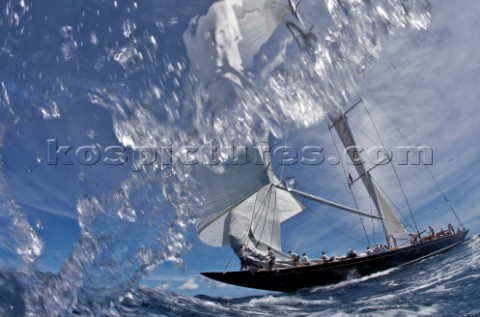 Virgin Gorda 160312  Loro Piana Caribbean Superyacht Regatta  Rendezvous 2012  Race Day 2 HANUMAN