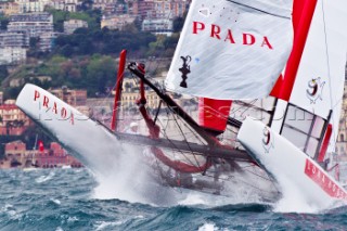 Naples (Italy), 11/04/2012  Americas Cup World Series Naples 2012  AC45 Luna Rossa on Day 1