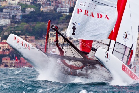 Naples Italy 11042012  Americas Cup World Series Naples 2012  AC45 Luna Rossa on Day 1