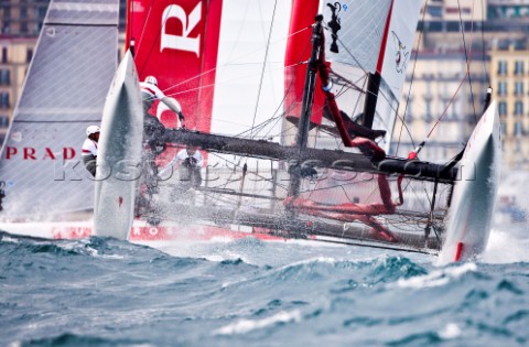 Naples Italy 11042012  Americas Cup World Series Naples 2012  AC45 Luna Rossa on Day 1