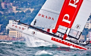 Naples (Italy), 11/04/2012  Americas Cup World Series Naples 2012  AC45 Luna Rossa on Day 1