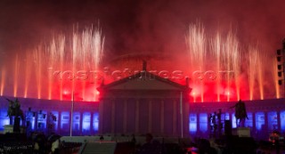 Opening Ceremony party celebrations of the Americas Cup World Series 2012 ACWS in Naples, Italy