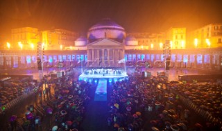 Opening Ceremony party celebrations of the Americas Cup World Series 2012 ACWS in Naples, Italy