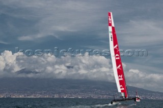 Naples (Italy), 06/04/12  Luna Rossa AC45 training in Naples