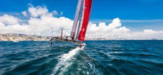 Naples (Italy), 06/04/12  Luna Rossa AC45 training in Naples