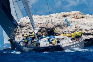 2015 St Barths Bucket Regatta FREYA,  Sloop,  91 ft,  Class: A,  Designer: Frers,  Builder: Nautor SwanDay2