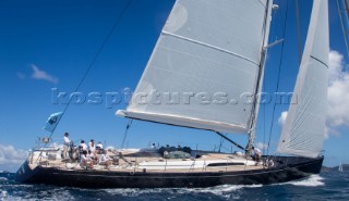 2015 St Barths Bucket Regatta CAPE ARROW,  Sloop,  99 ft,  Class: A,  Designer: Farr-Nauta,  Builder: Southern WindDay 3