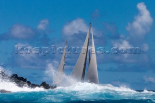 2015 St Barths Bucket Regatta  Zenji, Ketch, Perini Navi, Holland, 56, 0Day 3