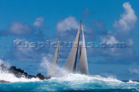 2015 St Barths Bucket Regatta  Zenji Ketch Perini Navi Holland 56 0Day 3