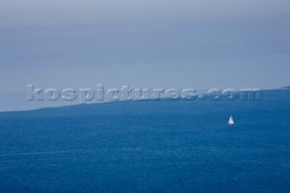 Wind coming at Giraglia Rock