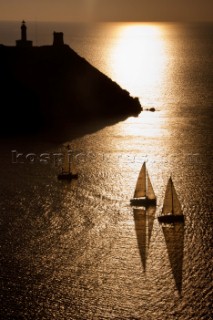 Fleet round the Giraglia Rock