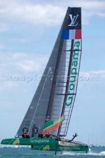 GROUPAMA Sailing Team Louis Vuitton Americas Cup World Series Day 2