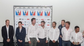 Prizegiving William and Kate,  Duke and Duchess of Cambridge with GROUPAMA Sailing Team