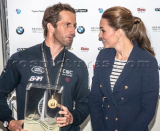 Prizegiving William and Kate,  Duke and Duchess of Cambridge with Ben Ainsley Land Rover BAR