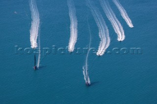 15/12/20 - Auckland (NZL)36th Americaâ€™s Cup presented by PradaPractice Races - Day 3New York Yacht Club American Magic, Ineos Team UK