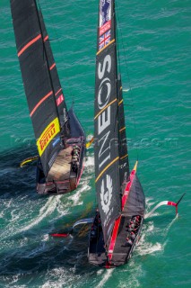 17/12/20 - Auckland (NZL)36th Americaâ€™s Cup presented by PradaRace Day 1Ineos Team UK, Luna Rossa Prada Pirelli Team