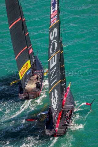 171220  Auckland NZL36th Americas Cup presented by PradaRace Day 1Ineos Team UK Luna Rossa Prada Pir