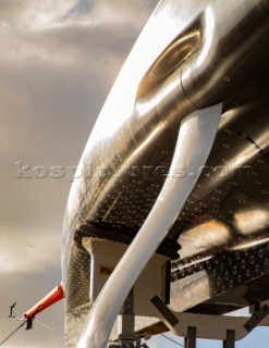 Shore Team crane launch INEOS foil arm joint