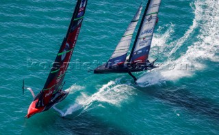 15/12/20 - Auckland (NZL)36th Americaâ€™s Cup presented by PradaPractice Races - Day 3Emirates Team New Zealand, New York Yacht Club American Magic