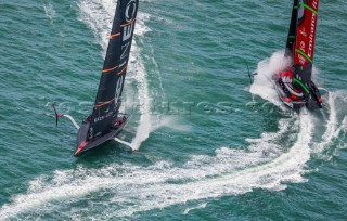 18/12/20 - Auckland (NZL)36th Americaâ€™s Cup presented by PradaRace Day 2Ineos Team UK, Emirates Team New Zealand