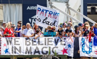 27/01/21 - Auckland (NZL)36th Americaâ€™s Cup presented by PradaPRADA Cup 2021 - DocksideSupporters at New York Yacht Club American Magic Base