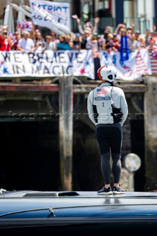 270121  Auckland NZL36th Americas Cup presented by PradaPRADA Cup 2021  DocksideSupporters at New Yo