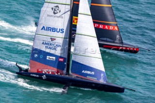 11/01/21 - Auckland (NZL)36th Americaâ€™s Cup presented by PradaPRADA Cup 2021 - Training Day 1New York Yacht Club American Magic, Luna Rossa Prada Pirelli Team