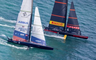 11/01/21 - Auckland (NZL)36th Americaâ€™s Cup presented by PradaPRADA Cup 2021 - Training Day 1Luna Rossa Prada Pirelli Team, New York Yacht Club American Magic