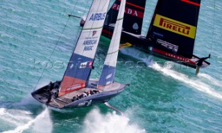 11/01/21 - Auckland (NZL)36th Americaâ€™s Cup presented by PradaPRADA Cup 2021 - Training Day 1New York Yacht Club American Magic, Luna Rossa Prada Pirelli Team