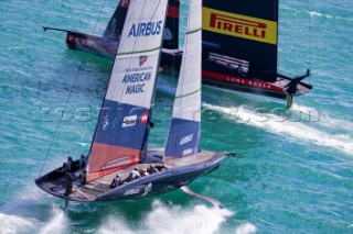 11/01/21 - Auckland (NZL)36th Americaâ€™s Cup presented by PradaPRADA Cup 2021 - Training Day 1New York Yacht Club American Magic, Luna Rossa Prada Pirelli Team