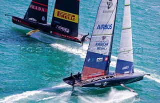 11/01/21 - Auckland (NZL)36th Americaâ€™s Cup presented by PradaPRADA Cup 2021 - Training Day 1New York Yacht Club American Magic, Luna Rossa Prada Pirelli Team