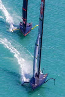 11/01/21 - Auckland (NZL)36th Americaâ€™s Cup presented by PradaPRADA Cup 2021 - Training Day 1New York Yacht Club American Magic, Luna Rossa Prada Pirelli Team