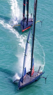 11/01/21 - Auckland (NZL)36th Americaâ€™s Cup presented by PradaPRADA Cup 2021 - Training Day 1New York Yacht Club American Magic, Luna Rossa Prada Pirelli Team