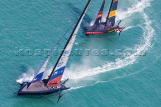 11/01/21 - Auckland (NZL)36th Americaâ€™s Cup presented by PradaPRADA Cup 2021 - Training Day 1New York Yacht Club American Magic, Luna Rossa Prada Pirelli Team