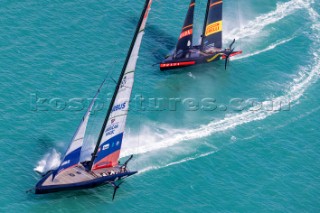 11/01/21 - Auckland (NZL)36th Americaâ€™s Cup presented by PradaPRADA Cup 2021 - Training Day 1New York Yacht Club American Magic, Luna Rossa Prada Pirelli Team