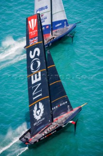 15/01/21 - Auckland (NZL)36th Americaâ€™s Cup presented by PradaPRADA Cup 2021 - Round Robin 1Ineos Team UK, New York Yacht Club American Magic