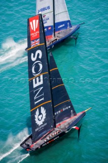 15/01/21 - Auckland (NZL)36th Americaâ€™s Cup presented by PradaPRADA Cup 2021 - Round Robin 1Ineos Team UK, New York Yacht Club American Magic