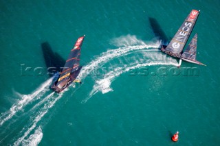 15/01/21 - Auckland (NZL)36th Americaâ€™s Cup presented by PradaPRADA Cup 2021 - Round Robin 1Luna Rossa Prada Pirelli Team, Ineos Team UK