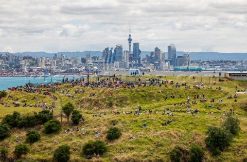 230121  Auckland NZL36th Americas Cup presented by PradaPRADA Cup 2021  Round Robin 3Spectators watc