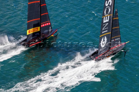230121  Auckland NZL36th Americas Cup presented by PradaPRADA Cup 2021  Round Robin 3Ineos Team UK L