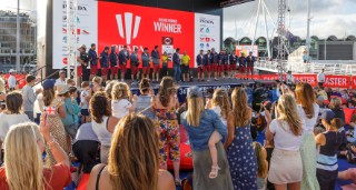 23/01/21 - Auckland (NZL)36th Americaâ€™s Cup presented by PradaPRADA Cup 2021 - Round Robin PrizegivingIneos Team UK, Ben Ainslie (Team Principal & Skipper - Ineos Team UK), Francesco Longanesi Cattani (COR 36)