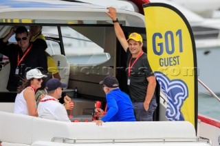 29/01/21 - Auckland (NZL)36th Americaâ€™s Cup presented by PradaPRADA Cup 2021 - Semi Final Day 1Richie McCaw, Spectator Boat